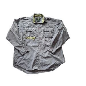VINTAGE ORVIS Mens long sleeve fishing shirt, Lightweight, breathable, Large